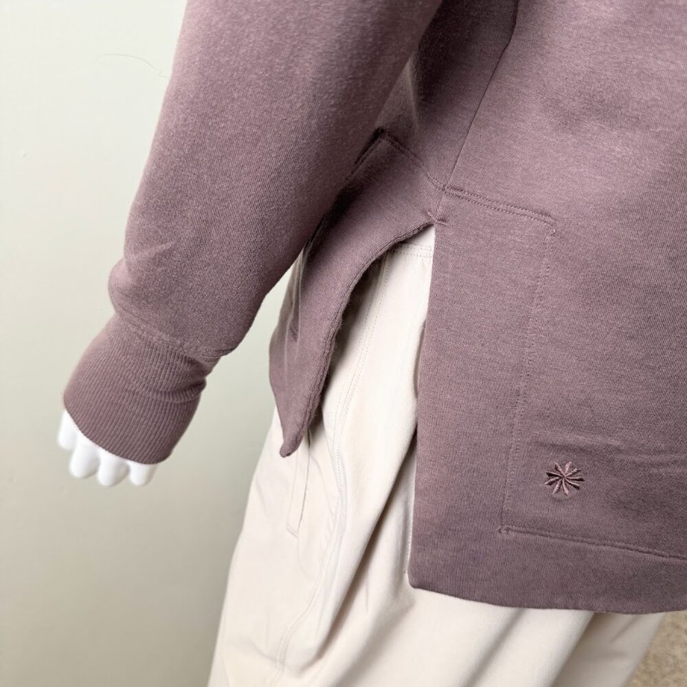 Athleta Coaster Luxe Recover Sweatshirt | Smoky Rose | Boxy Fit| Athleisure - Picture 4 of 11